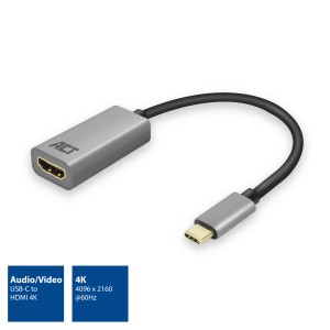 ACT AC7010 adaptateur graphique USB 4096 x 2160 pixels Gris | JDB-Info