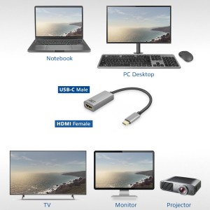 ACT AC7010 adaptateur graphique USB 4096 x 2160 pixels Gris | JDB-Info