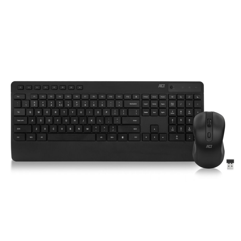 ACT AC5725 clavier Souris incluse Universel RF sans fil Noi | JDB-Info