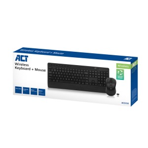 ACT AC5725 clavier Souris incluse Universel RF sans fil Noi | JDB-Info