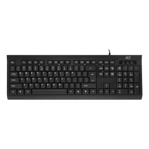 ACT AC5410 clavier Bureau Anglais américain Noir | JDB-Info