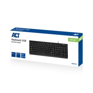 ACT AC5410 clavier Bureau Anglais américain Noir | JDB-Info