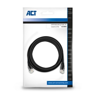 ACT AC4005 câble de réseau Noir 5 m Cat6 U/UTP (UTP) Rond | JDB-Info