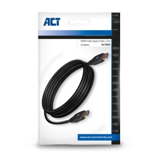 ACT AC3802 câble HDMI 2,5 m HDMI Type A (Standard) Noir | JDB-Info