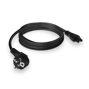 ACT AC3310 câble électrique Noir 2 m CEE7/7 Coupleur C5 | JDB-Info
