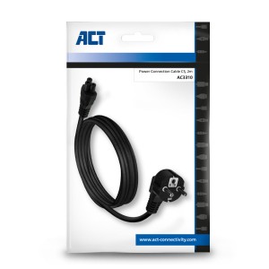 ACT AC3310 câble électrique Noir 2 m CEE7/7 Coupleur C5 | JDB-Info