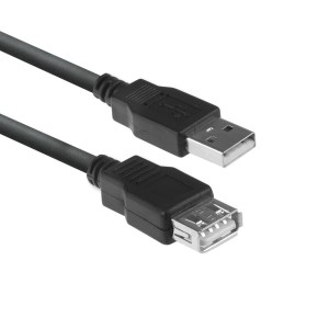 ACT AC3040 câble USB USB 2.0 1,8 m USB A 0,48 Gbit/s Noir | JDB-Info