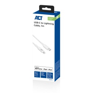 ACT AC3014 câble Lightning 1 m Blanc | JDB-Info