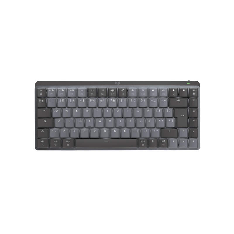 LOGITECH MX Mechanical Mini for Mac Minimalist Wireless Illuminated Keyboard - SPACE GREY - (US) INTL - EMEA