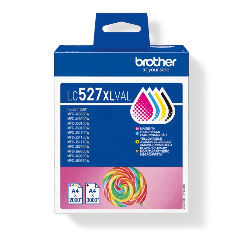 Brother LC527XLVAL cartouche d'encre 4 pièce(s) Original Re | JDB-Info
