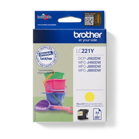 Brother LC221Y cartouche d'encre 1 pièce(s) Original | JDB-Info