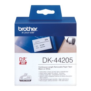 Brother DK-44205 ruban d'étiquette Noir sur blanc | JDB-Info