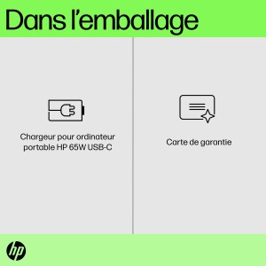 HP 65W USB-C Laptop Charger adaptateur de puissance & ondul | JDB-Info