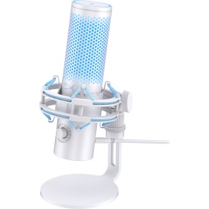 HyperX QuadCast 2 - USB Microphone (Frost) Gris Microphone | JDB-Info