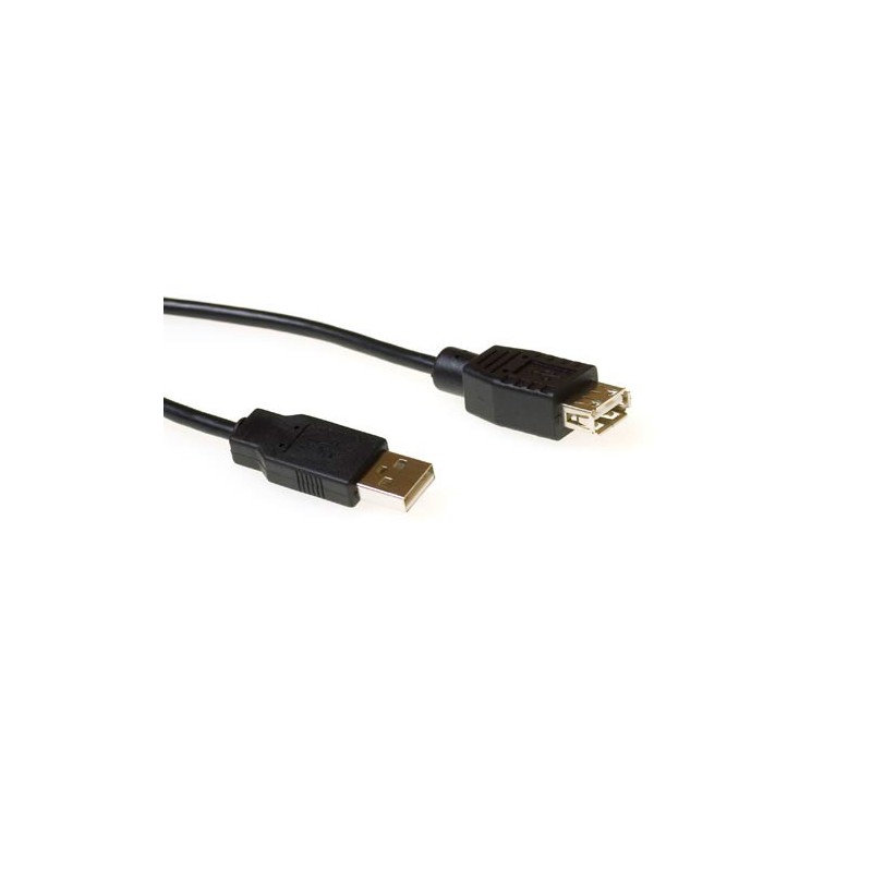 ACT USB 2.0 extension cable, 5.0m, Type A - A, Black câble | JDB-Info