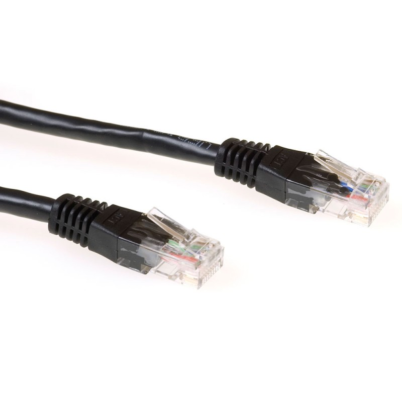 ACT IB8900 câble de réseau Noir 0,5 m Cat6 U/UTP (UTP) | JDB-Info