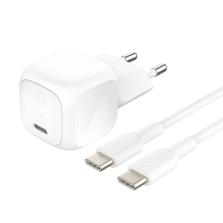 BELKIN 20W USB PD Wall Charger with PPS WHT w/1m C-C