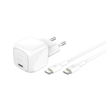 BELKIN 30W USB PD Wall Charger with PPS WHT w/1m C-C