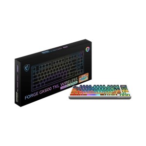 MSI FORGE GK600 TKL WIRELESS MARS clavier Gaming USB + Blue | JDB-Info