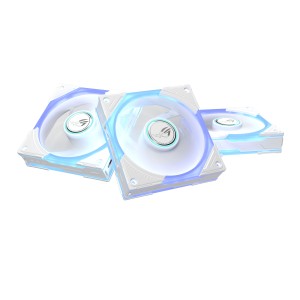 ASUS ROG Eurux GR120 ARGB Fan White Triple Pack Boitier PC | JDB-Info