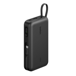 BELKIN BoostCharge 20k PD45w Display Power Bank with Integrated Cable 1A1C Black