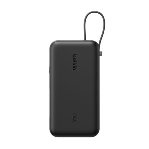BELKIN BoostCharge 10k PD45w Display Power Bank with Integrated Cable 1A1C Black
