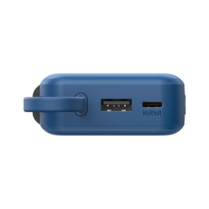 BELKIN BoostCharge 10k PD45w Display Power Bank with Integrated Cable 1A1C Blue