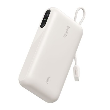 BELKIN BOOSTCHARGE 20k PD45w Display PowerBank with Integrated Cable 1A1C Sand