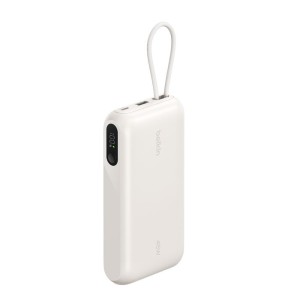 BELKIN BOOSTCHARGE 20k PD45w Display PowerBank with Integrated Cable 1A1C Sand
