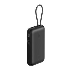 BELKIN BOOSTCHARGE 10k PD45w Display PowerBank with Integrated Cable 1A1C Black