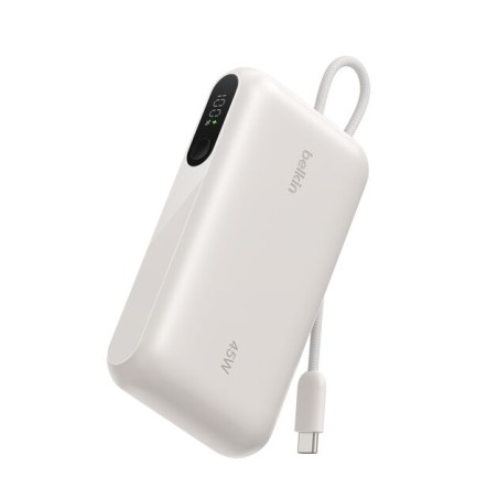 BELKIN BOOSTCHARGE 10k PD45w Display PowerBank with Integrated Cable 1A1C Sand