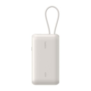 BELKIN BOOSTCHARGE 10k PD45w Display PowerBank with Integrated Cable 1A1C Sand