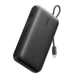 BELKIN BOOSTCHARGE 20k PD45w Display PowerBank with Integrated Cable 1A1C Black