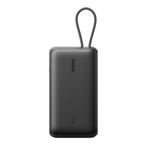 BELKIN BOOSTCHARGE 20k PD45w Display PowerBank with Integrated Cable 1A1C Black
