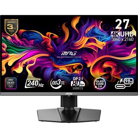 MSI MPG 272URX QD-OLED écran plat de PC 67,3 cm (26.5") 384 | JDB-Info