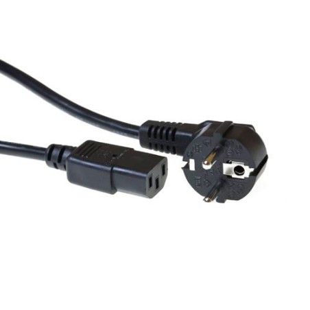 ACT AK5146 câble électrique Noir 1 m CEE7/7 Coupleur C13 | JDB-Info