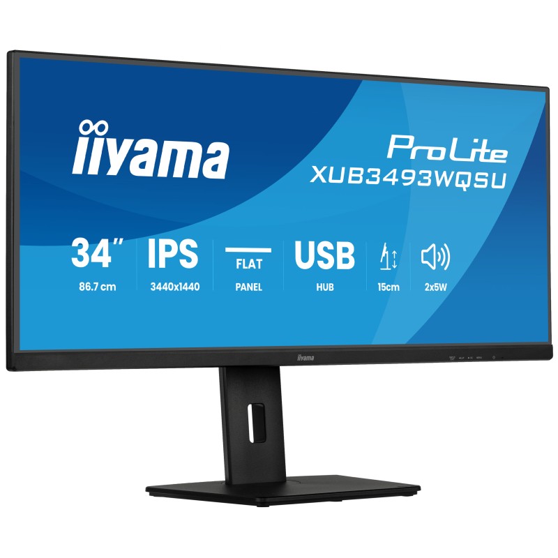 iiyama ProLite XUB3493WQSU-B6 écran plat de PC 86,4 cm (34" | JDB-Info