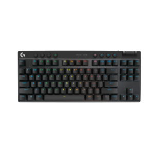 LOGITECH G PRO X Keyboard tenkeyless backlit Bluetooth 2.4 GHz key switch: GX Red Linear black