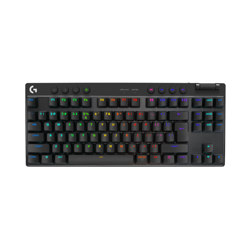 LOGITECH G PRO X TKL LIGHTSPEED Gaming Keyboard - BLACK - (US) INTL - 2.4GHZ/BT - N/A - EMEA28-935 - TACTILE