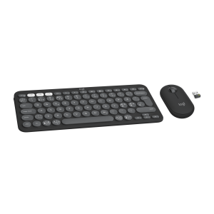 LOGITECH Pebble 2 Combo Keyboard and mouse set wireless Bluetooth LE tonal white