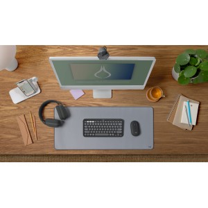 LOGITECH Pebble 2 Combo Keyboard and mouse set wireless Bluetooth LE tonal white