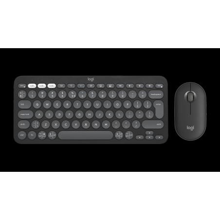 LOGITECH Pebble 2 Combo - TONAL GRAPHITE - (US) INTL - 2.4GHZ/BT - N/A - INTNL-973 - UNIVERSAL