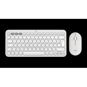 LOGITECH Pebble 2 Combo - TONAL WHITE - (US) INTL - 2.4GHZ/BT - N/A - INTNL-973 - UNIVERSAL