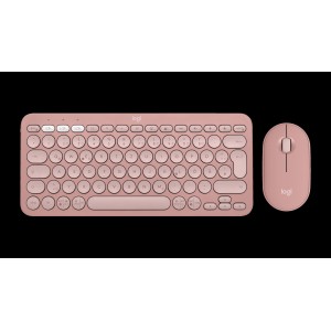 LOGITECH Pebble 2 Combo - TONAL ROSE - (DE) - 2.4GHZ/BT - N/A - CENTRAL-419 - UNIVERSAL