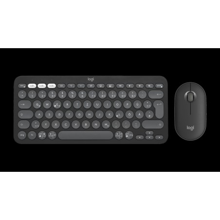 LOGITECH Pebble 2 Combo - TONAL GRAPHITE - (DE) - 2.4GHZ/BT - N/A - CENTRAL-419 - UNIVERSAL