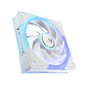 ASUS ROG Eurux GR120 ARGB Fan White Single Pack Boitier PC | JDB-Info