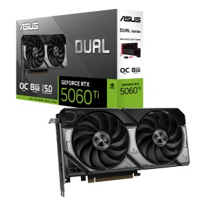 ASUS Dual -RTX5060TI-O8G NVIDIA GeForce RTX 5060 Ti 8 Go GD | JDB-Info