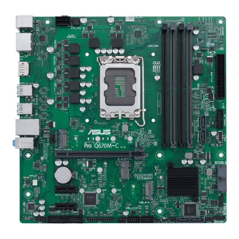 ASUS PRO Q670M-C-CSM Intel Q670 LGA 1700 micro ATX | JDB-Info