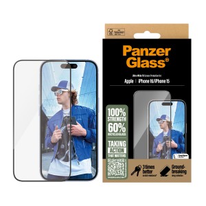 PanzerGlass ® Screen Protector iPhone 16 | 15 | Ultra-Wide | JDB-Info