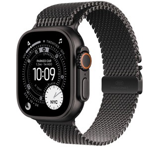 APPLE Watch Ultra 3GPS + Cellular49mmBlack Titanium Case with Black Titanium Milanese Loop - Large